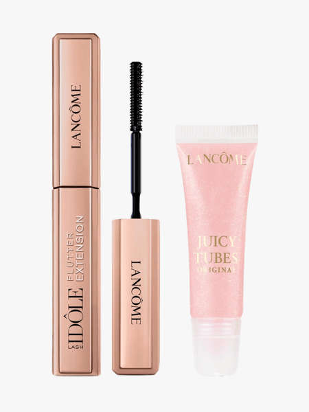 Lancôme Juicy OG Idôle Look in multiple branded components on a light gray background